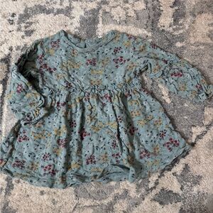 Floral Long Sleeve Kids Dress